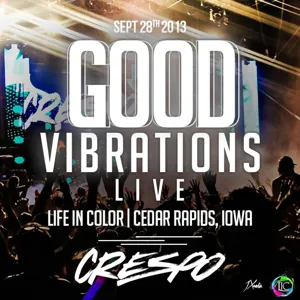 Crespo Presents: Good Vibrations Radio 001 - Live from LIC Cedar Rapids, Iowa 09.28.2013