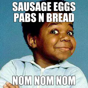 Sausage-Egg-Pablo-n-Bread meet @UncleDuke1969